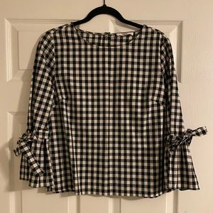 Jack by BB Dakota, Black and white plaid long sleeve shirt